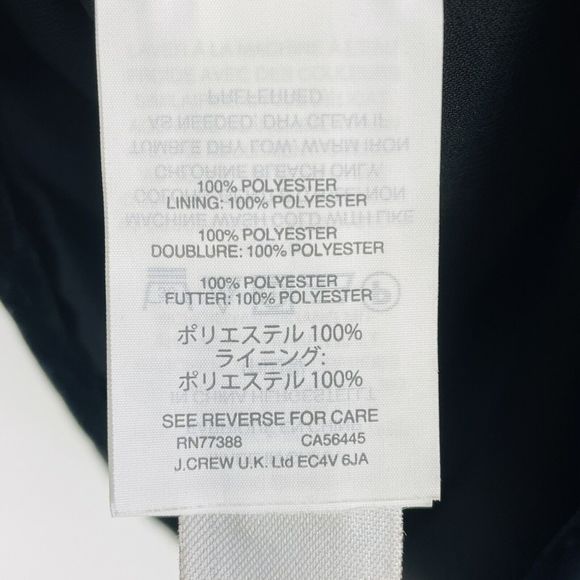 J. Crew Black Velvet Ruffle Cross Front Pullover Tank Top Shirt Womens 12‎ NEW - Picture 5 of 5